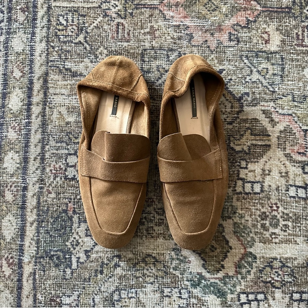 ZARA Suede Loafers